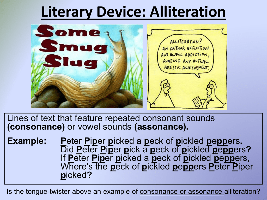 Alliteration Examples Literary Devices