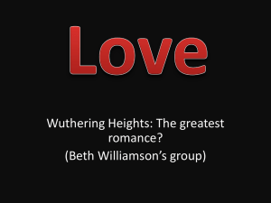 Types of love that feature in Wuthering Heights