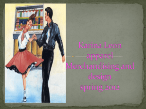 Karina Leon apparel Merchandising and design spring
