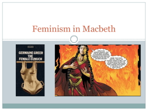 Feminism in Macbeth