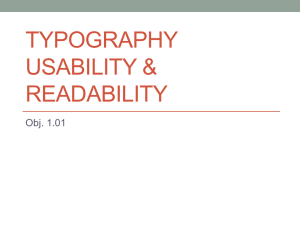 1.01 Typography Usability and Readability PPT.