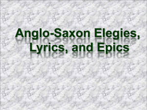 Anglo-Saxon Lyrics and Epics