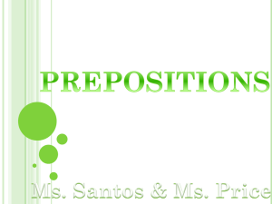 Preposition PowerPoint