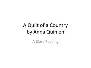 A Quilt of a Country by Anna Quinlen