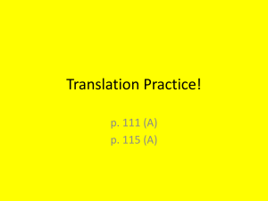 Translation Practice sentences