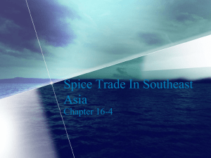 Spice Trade In Southeast Asia
