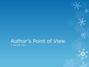 Author`s Point of View Powerpoint
