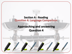 Question Four - the Redhill Academy