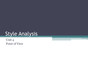 Style Analysis Unit 4 Point of View_Perspective