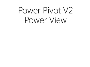 PowerView and PowerPivot 2012