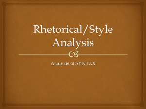 Introduction to Syntax analysis