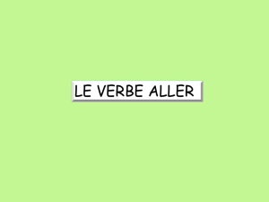 va Present tense of the irregular verb aller