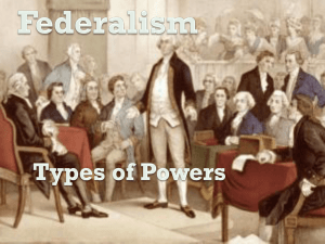 Federalism powerpoint - pams