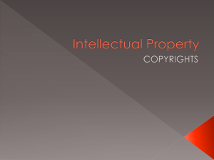 Intellectual Property - CVH TV, Film and Digital Media Ms. Copeland