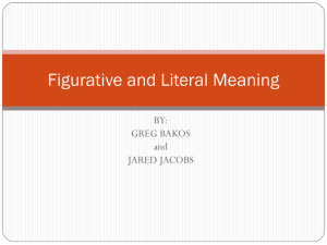 Figurative and Literal Meaning - Greer Middle College || Building the