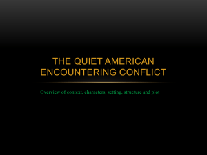 The Quiet American intro - English-Units 3 & 4-BCH