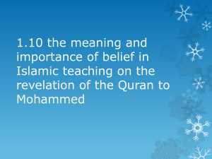 1.10 the meaning and importance of belief in