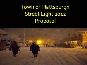Street Lighting 2013 Proposal