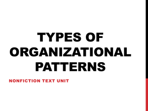 Organizational Patterns Notes