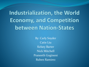 Industrialization, the World Economy, and Competition between