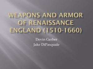 Renaissance Weapons and Armor