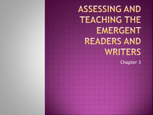Assessing the Emergent Reader and Writer