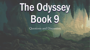 The Odyssey Book 9 - Ms. Chapman`s Class