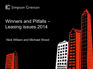 Winners and Pitfalls Leasing Issues 2014