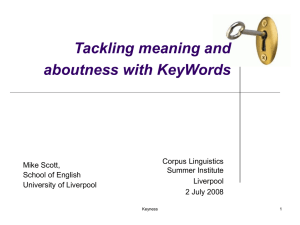Tackling meaning and aboutness