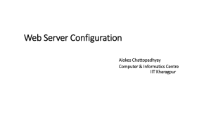 Web Server Configuration - Mr Alokesh