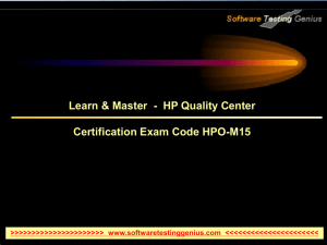 Learn HP Quality Center - Software Testing Genius