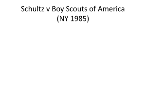 Schultz v Boy Scouts of America (NY 1985)