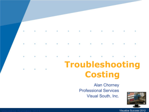 Alan Chorney – Troubleshooting_Costing