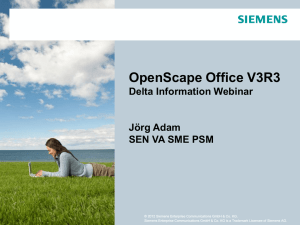 OpenScape Office V3R3 Highlights Webinar