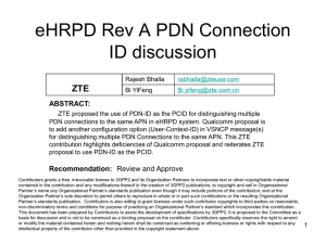 X50-20100426-033 ZTE eHRPD Rev A PDN Connection ID
