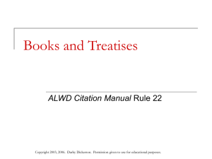 Books and Treatises Exercise