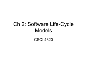 Ch 2: Software Life