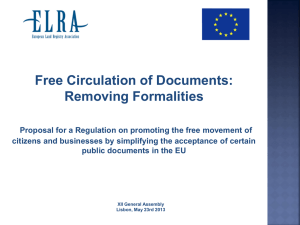 Free Circulation of Documents
