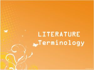 Literature Terminologies PPT