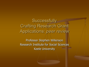 peer review - Keele University