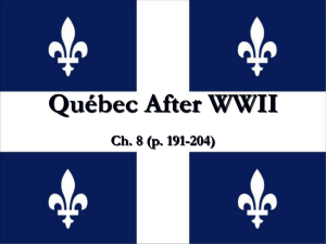 10 Quebec After WWII