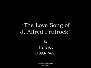 The Love Song of J. Alfred Prufrock