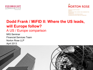 Dodd Frank / MiFID II