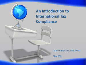 An Introduction to International Tax Compliance