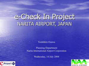 NARITA e-check-in - Biometrics TF - 13 July 04