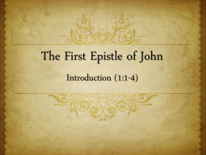 1_John_1-1-4 - Fountain of Truth Apostolic Church