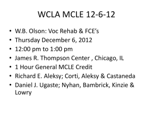 WCLA MCLE 12-6-12