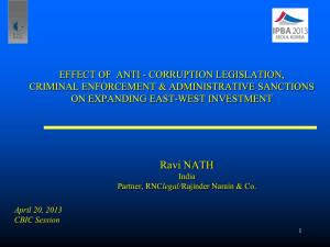 Anti-Corruption Legislations Presentation [English] (1.47