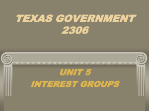 TEXAS GOVERNMENT 2306