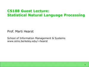 cs188-lecture - UC Berkeley School of Information